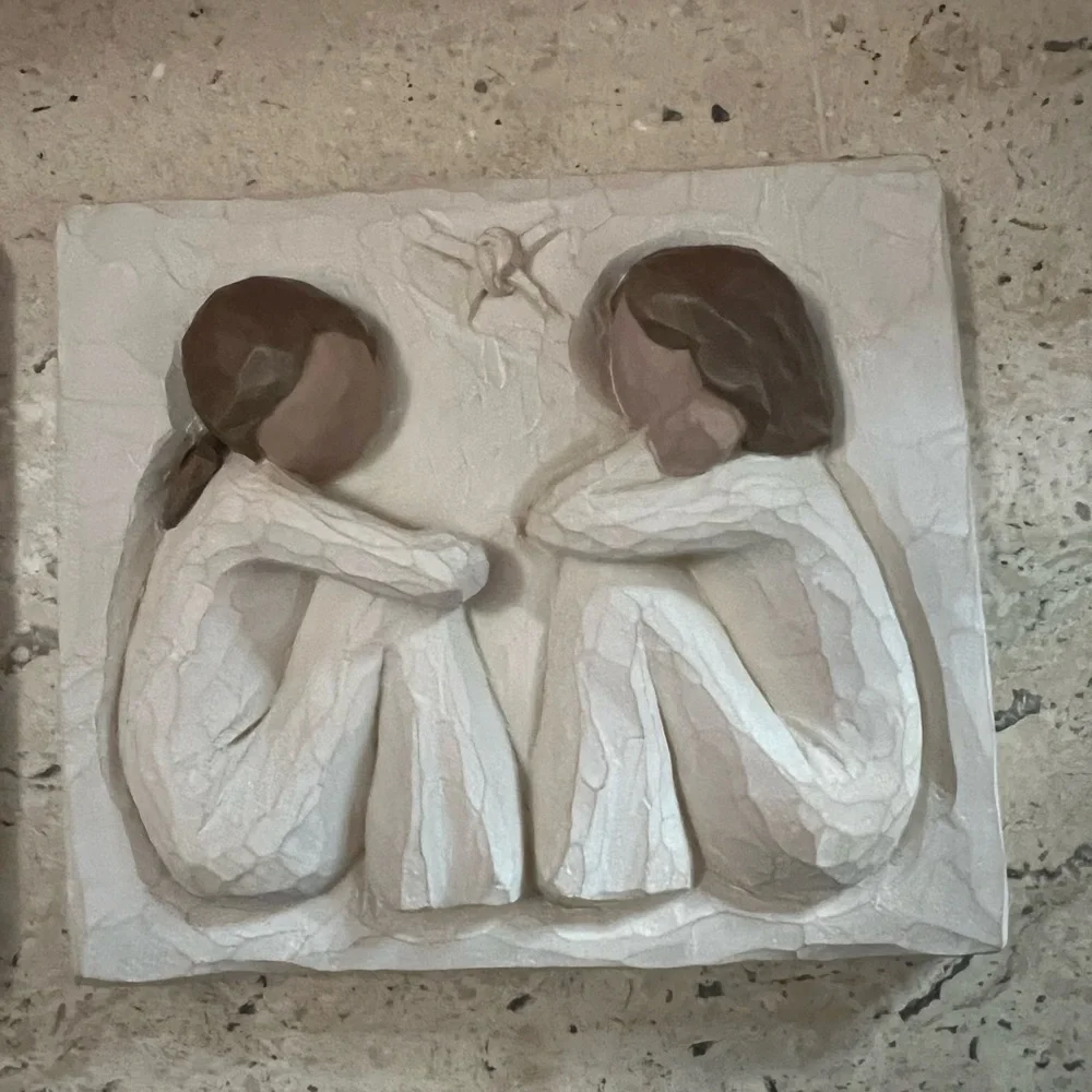 2- Willow Tree Friendship Plaques Demarco 2001 Susan Lodi
